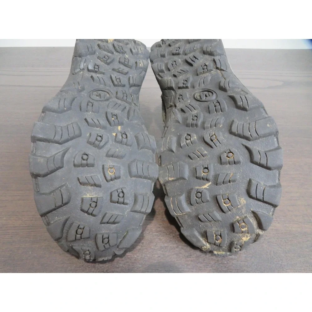 Merrell Waterproof Hiking Shoes Youth 4 Gray Trail Lace Up Boots Trail Athletic